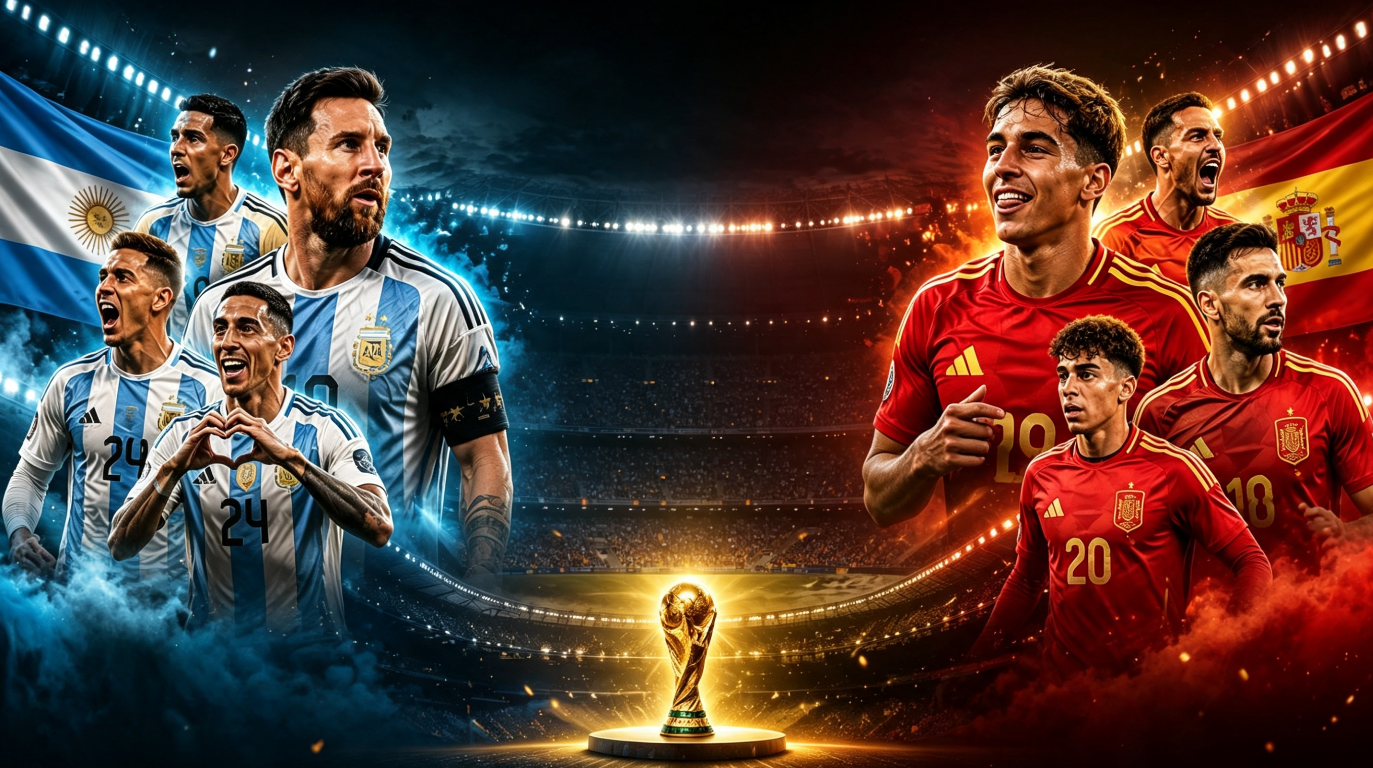 Argentina vs Spanyol Sejarah Terulang Kembali Setelah Penantian Panjang Hampir 60 Tahun Akhirnya Berjumpa Kembali